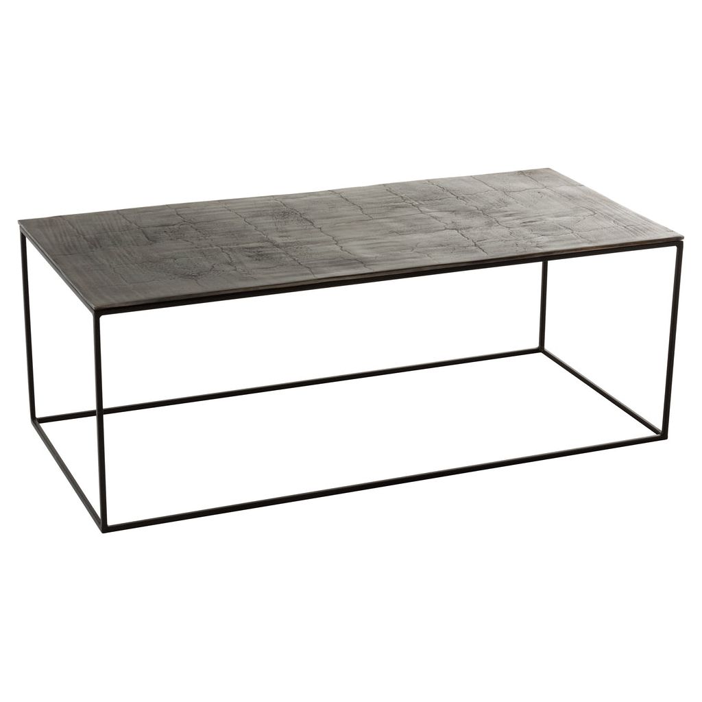 Table Basse Aluminium Fer Noir Antique - Designix