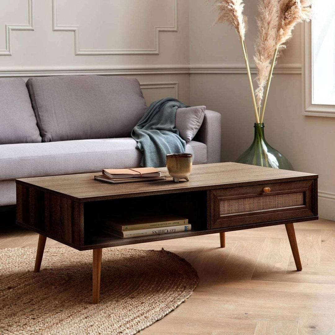 Table Basse Bois Cannage | Régate - Designix Table Basse