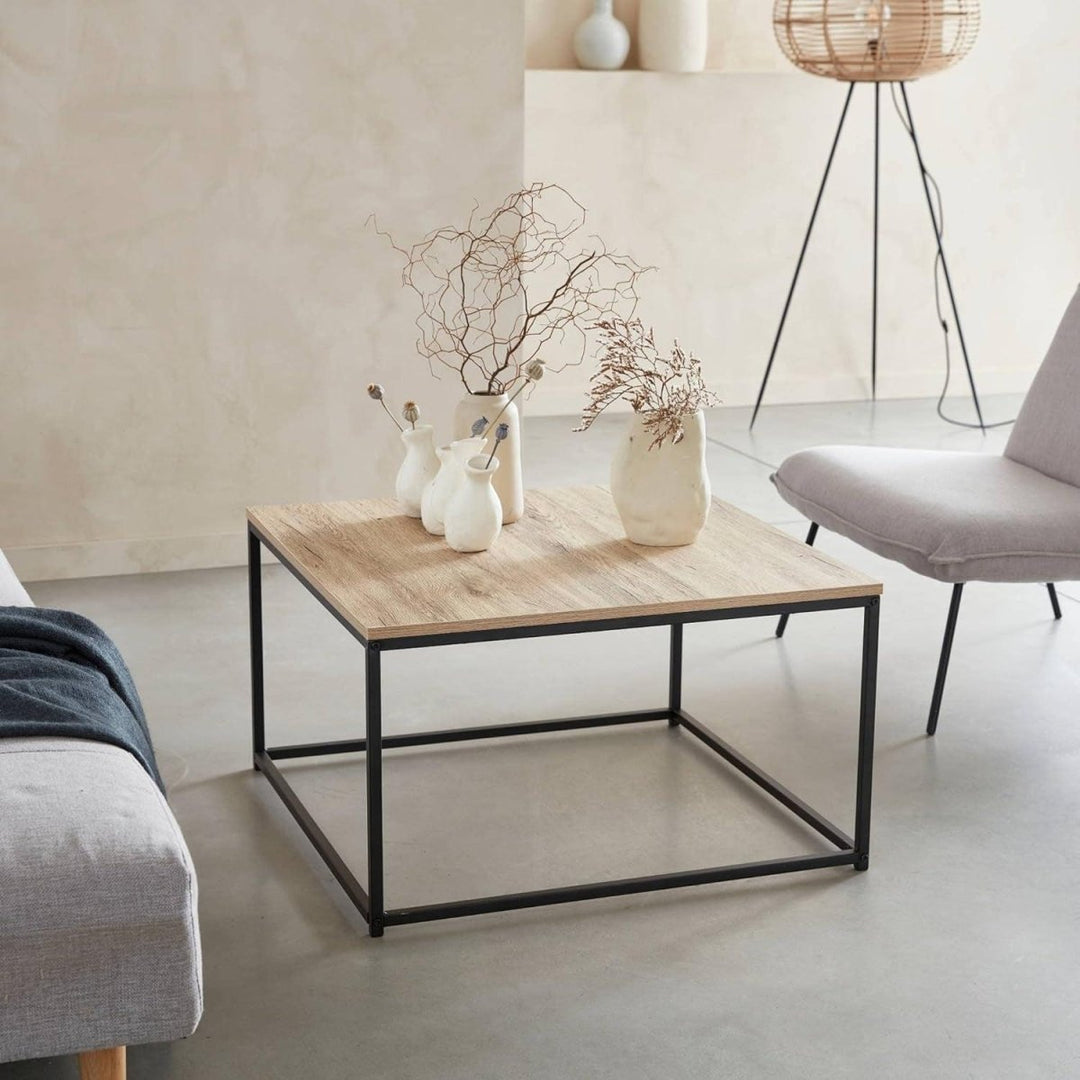 Table Basse Bois Industrielle | Wave - Designix Table Basse