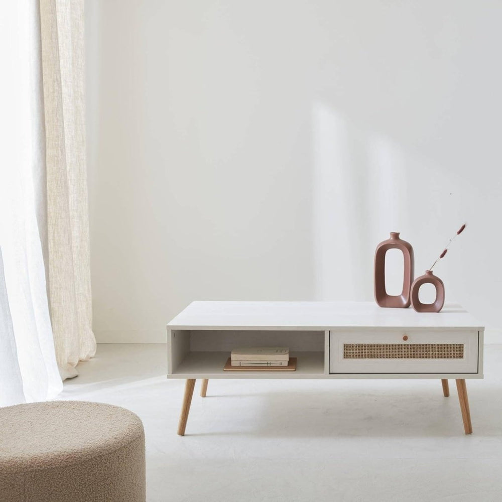 Table Basse Cannage Bohème | Kite - Designix Table Basse
