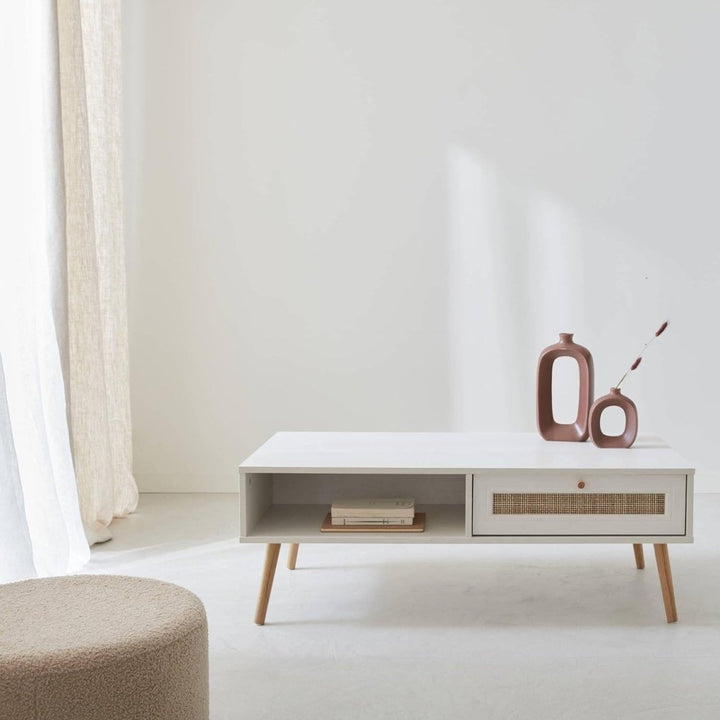 Table Basse Cannage Bohème | Kite - Designix Table Basse