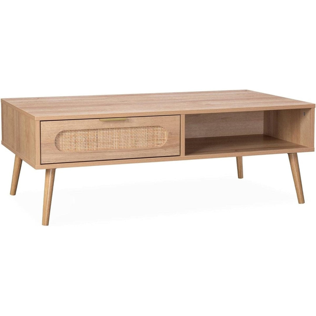 Table Basse Cannage Scandinave | Uni - Designix Table Basse
