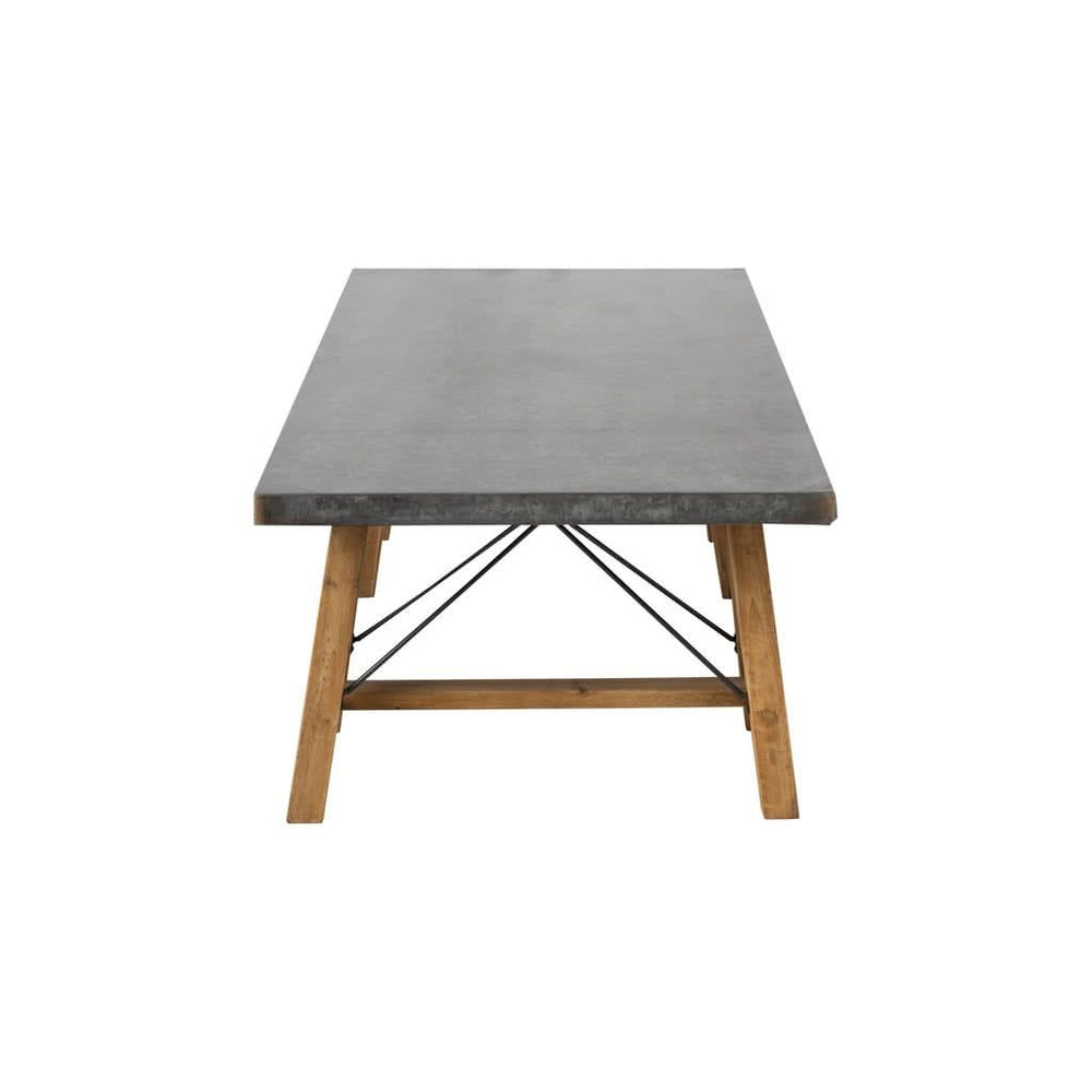 Table Basse Carrée Métal Bois - Designix