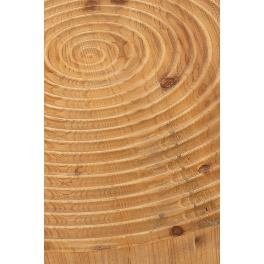 Table Basse Cercles Bois Métal