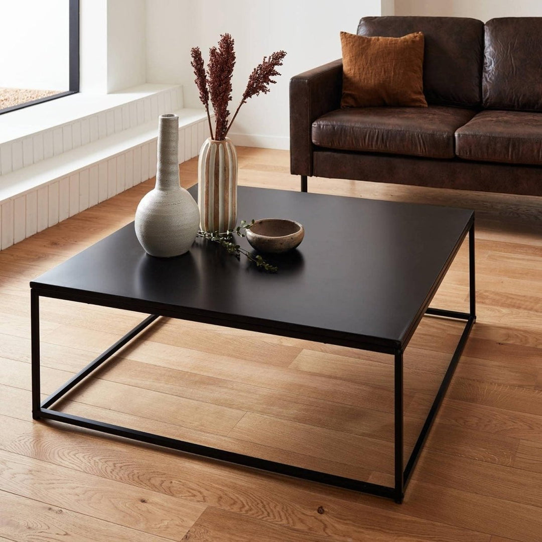 Table Basse Industrielle Métal Noir | Jubile - Designix Table Basse