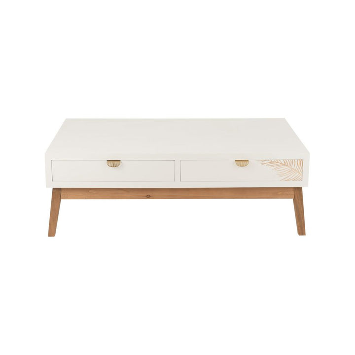 Table Basse MDF Blanc Naturel - Designix