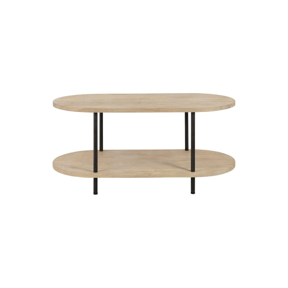 Table Basse Ovale Avec Étagères - Designix