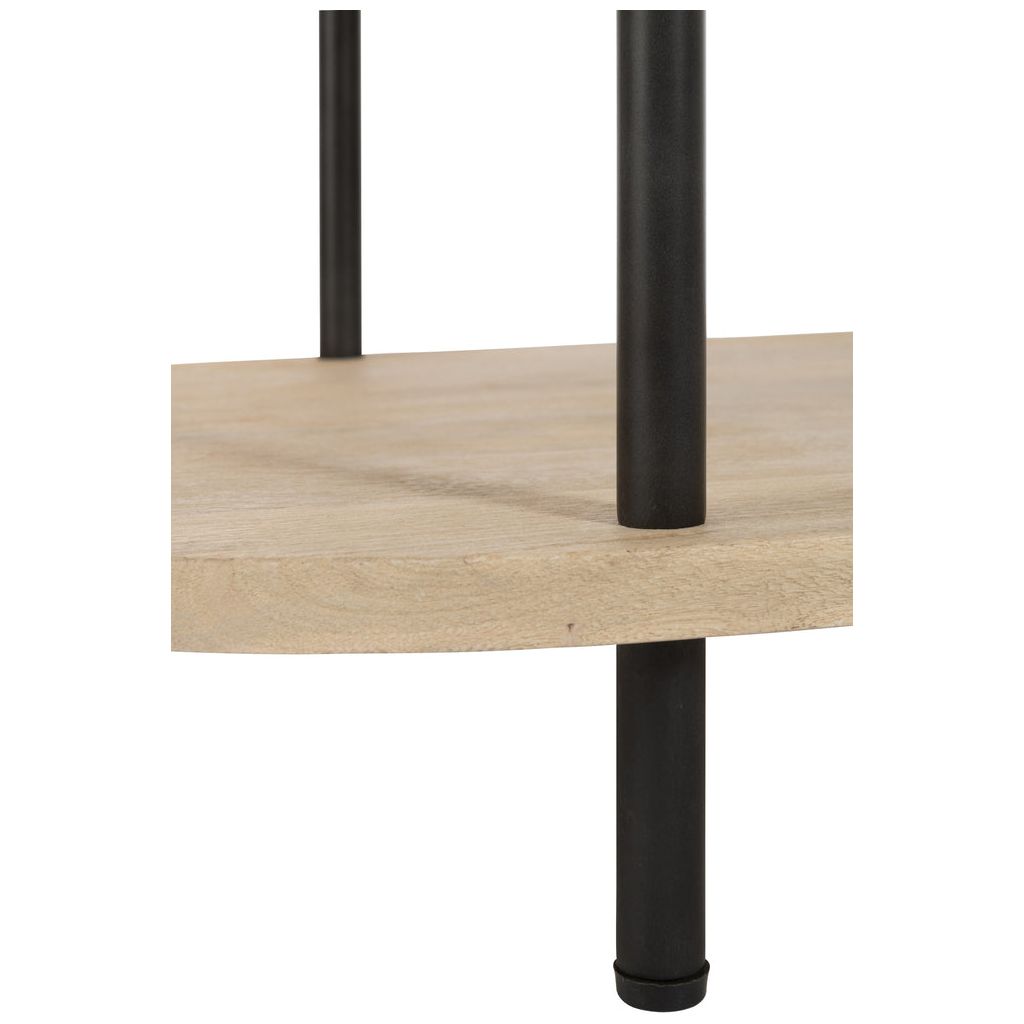 Table Basse Ovale Avec Étagères - Designix