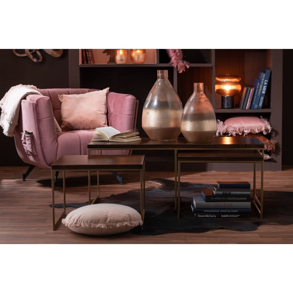 Table Basse Rafi Fer Bois Mangue