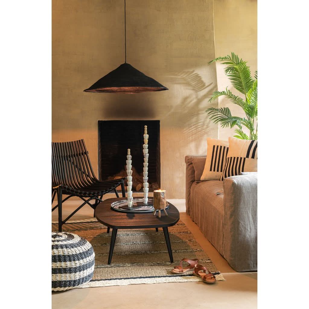 Table Basse Rectangulaire Teck Noir