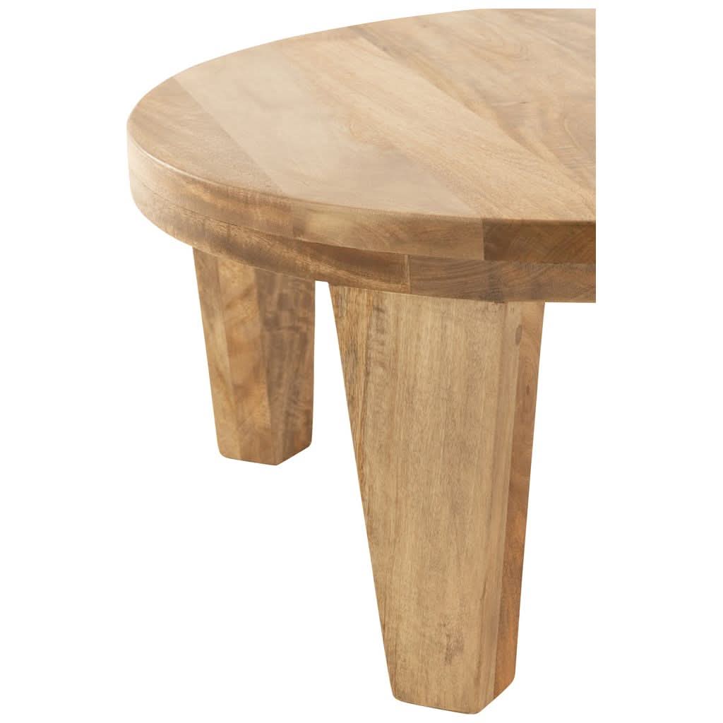 Table Basse Ronde Bois Naturel