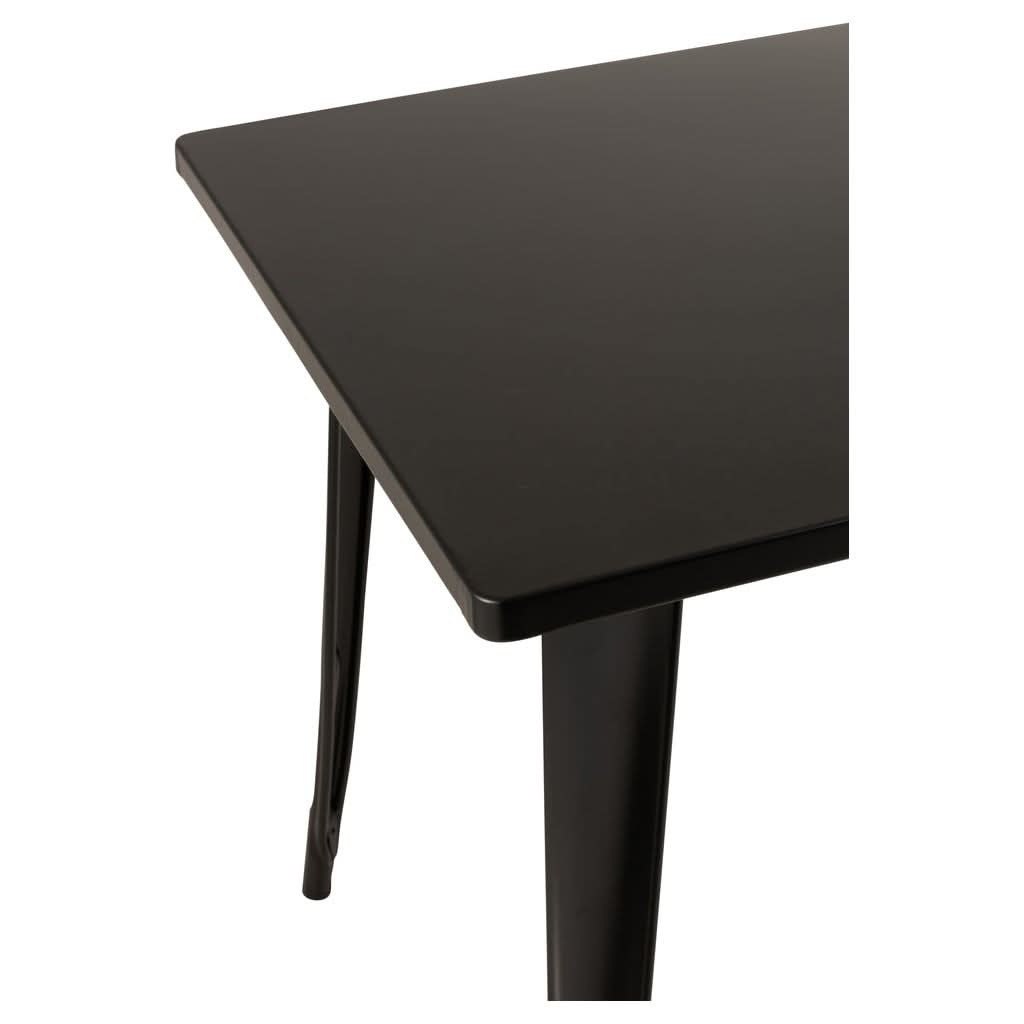 Table Bistro Métal Noir Design Moderne