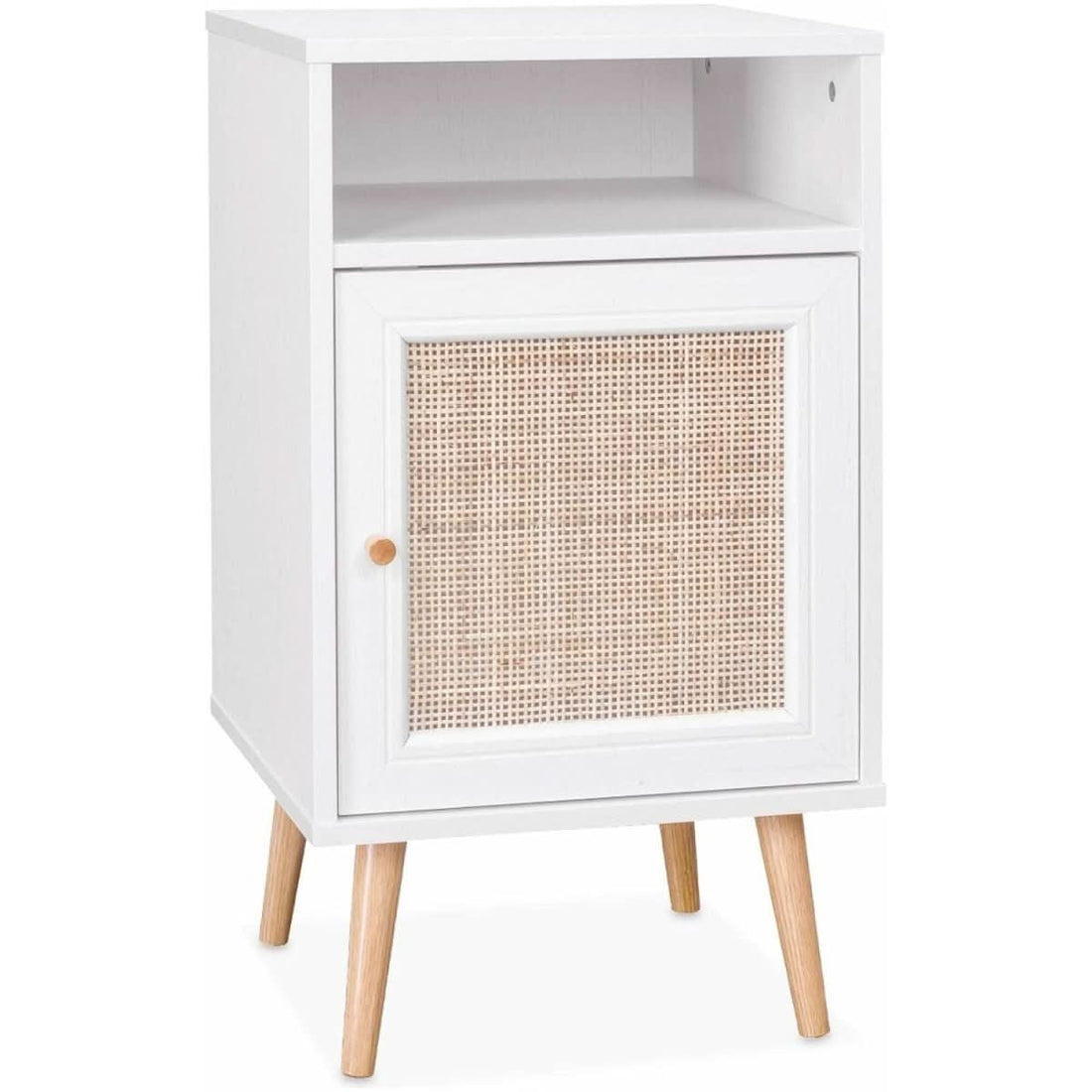Table Chevet Bois Cannage | Sérénité