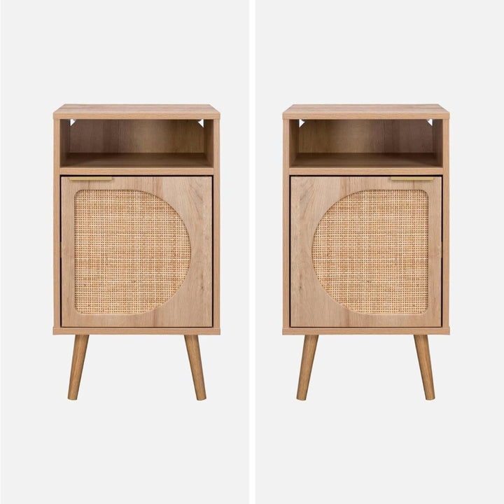 Table Chevet Bois Cannage | Urbain - Designix Table de Nuit