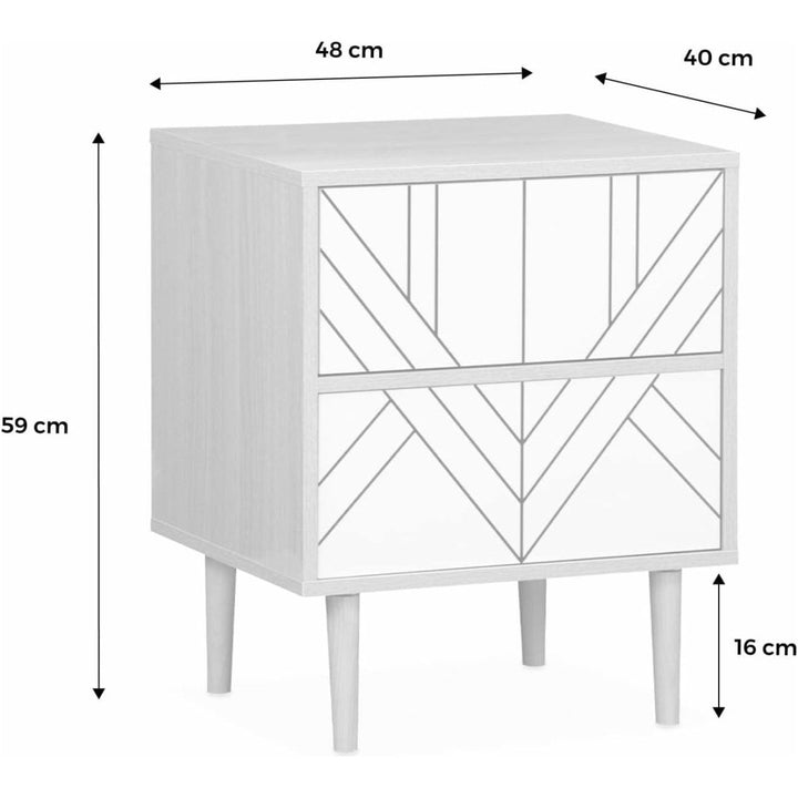 Table Chevet Bois Contemporain | Grès - Designix Table de Nuit