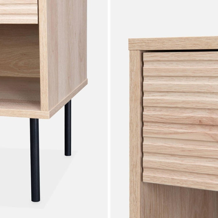 Table Chevet Bois Industrielle | Jardin - Designix Table de Nuit