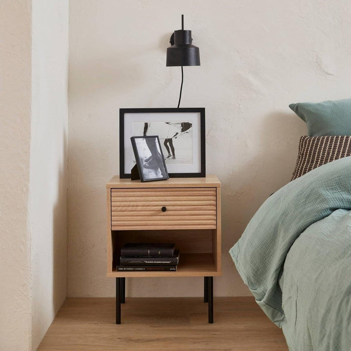 Table Chevet Bois Industrielle | Jardin - Designix Table de Nuit