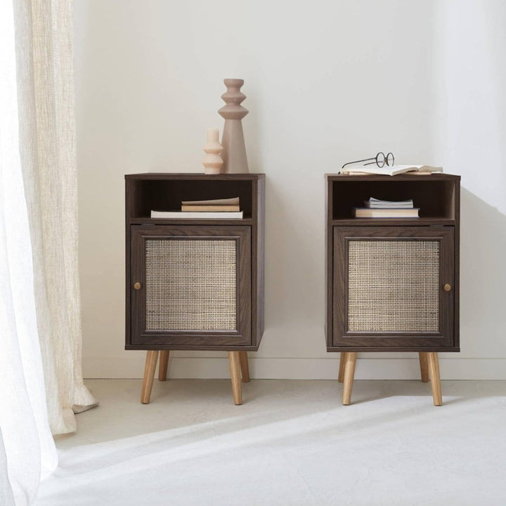 Table Chevet Cannage Bohème | Whirl - Designix Table de Nuit