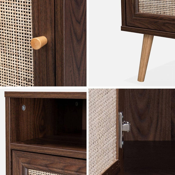 Table Chevet Cannage Bohème | Whirl - Designix Table de Nuit