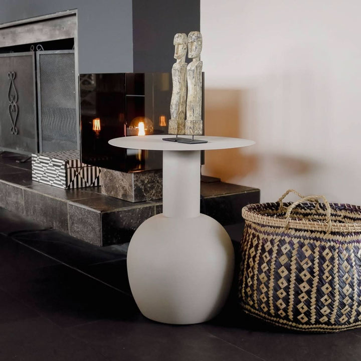 Table d'appoint Beige Moderne et Pratique Élégante | LUMA - Designix