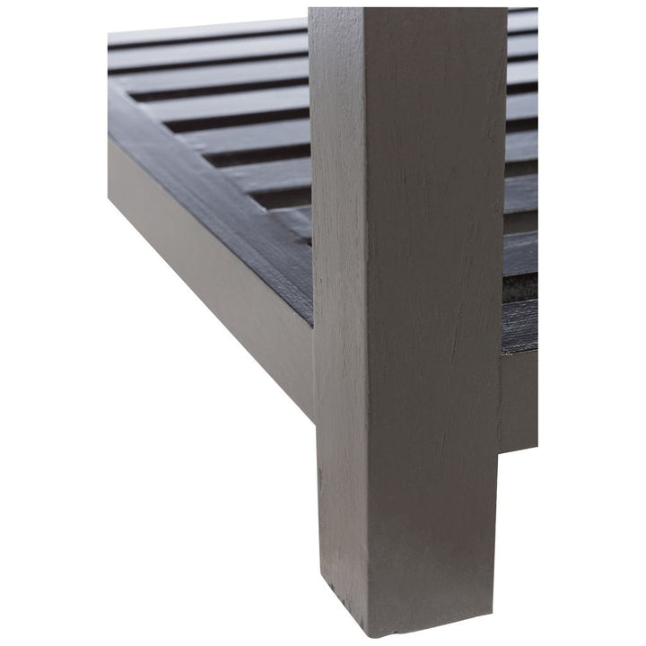 Table d'appoint Bois et Verre Noir - Designix