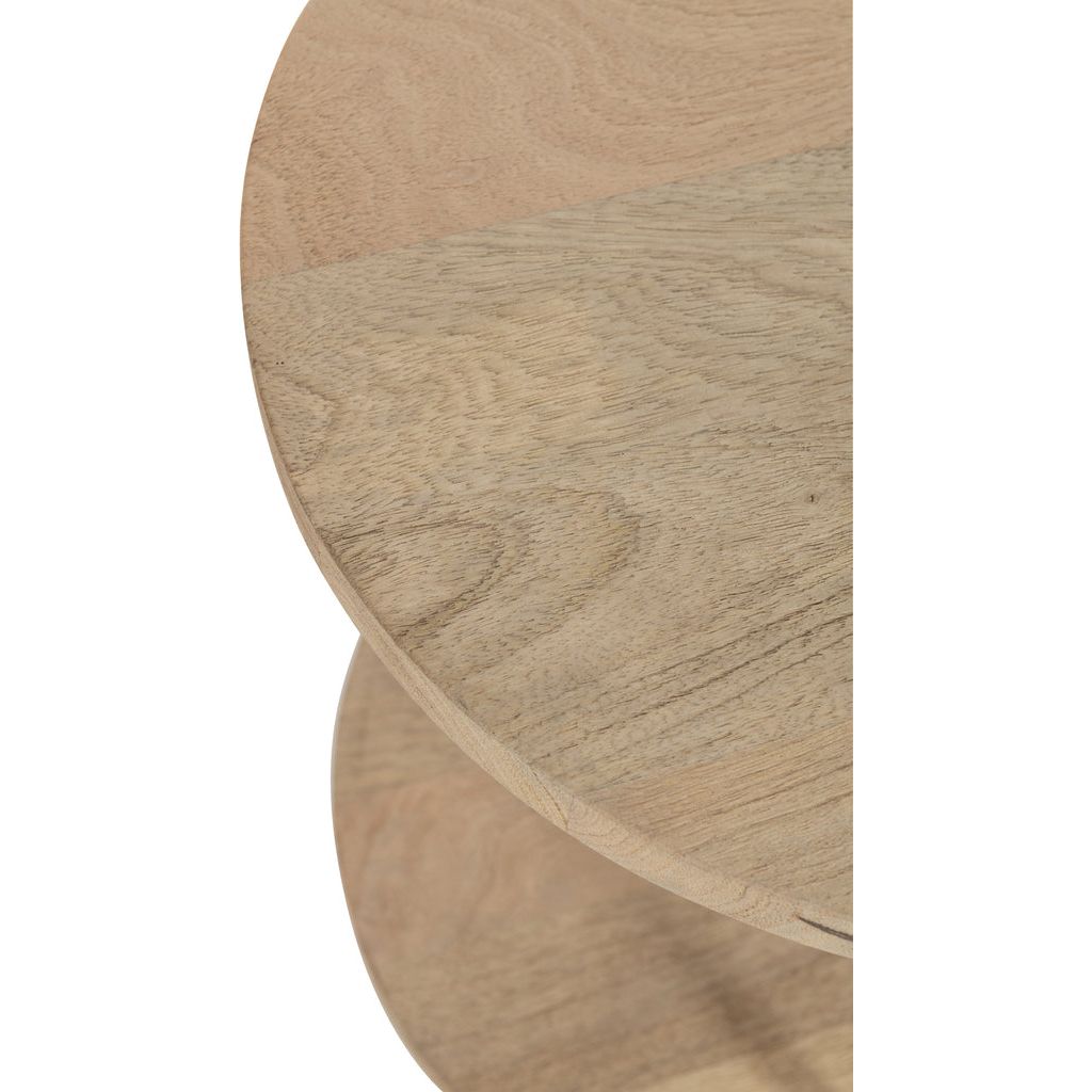 Table d'appoint bois manguier et fer - Designix