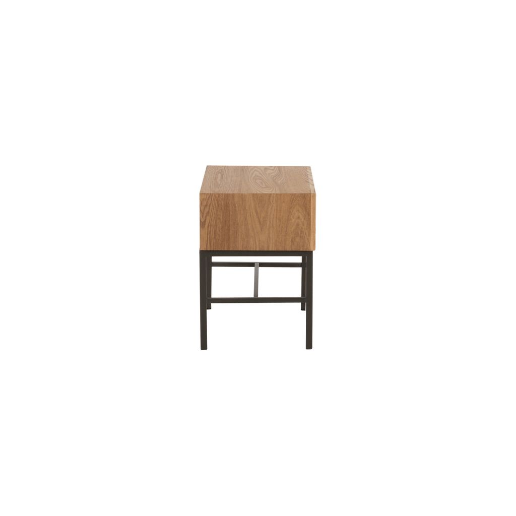 Table D'Appoint Bois Métal Naturel - Designix