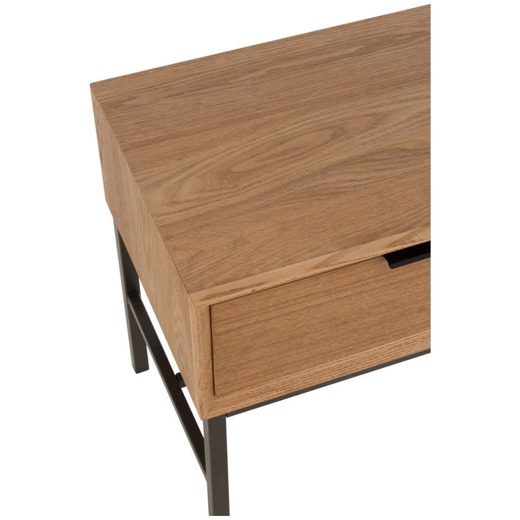 Table D'Appoint Bois Métal Naturel - Designix