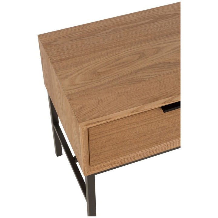 Table D'Appoint Bois Métal Naturel - Designix