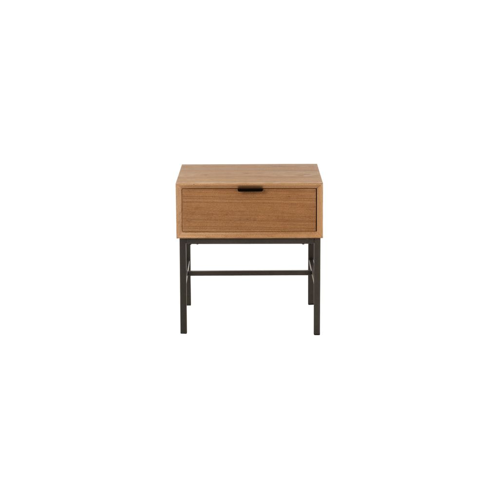 Table D'Appoint Bois Métal Naturel - Designix