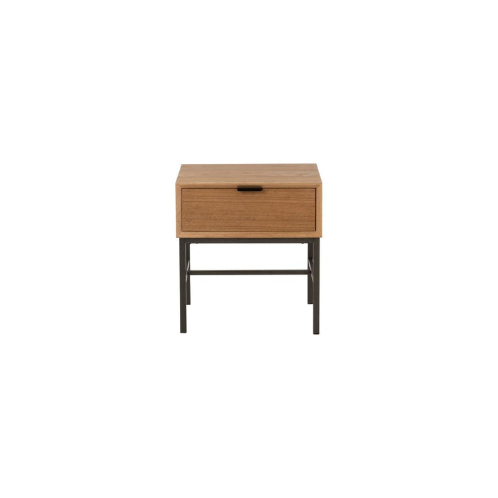 Table D'Appoint Bois Métal Naturel - Designix