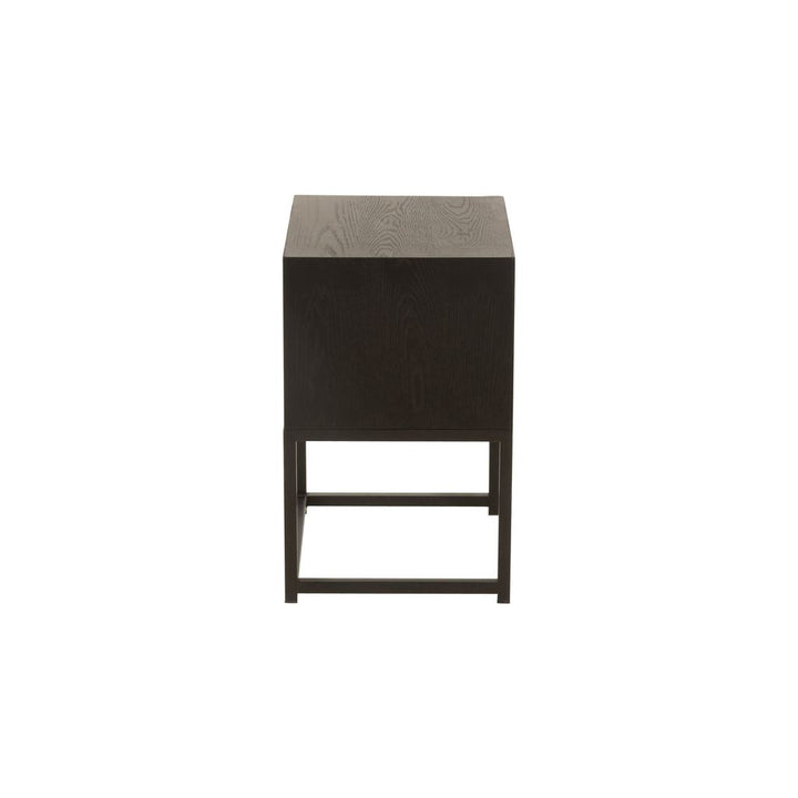 Table d'appoint Bois Métal Noir - Designix