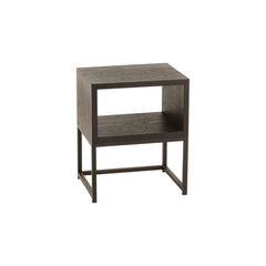 Table d'appoint Bois Métal Noir