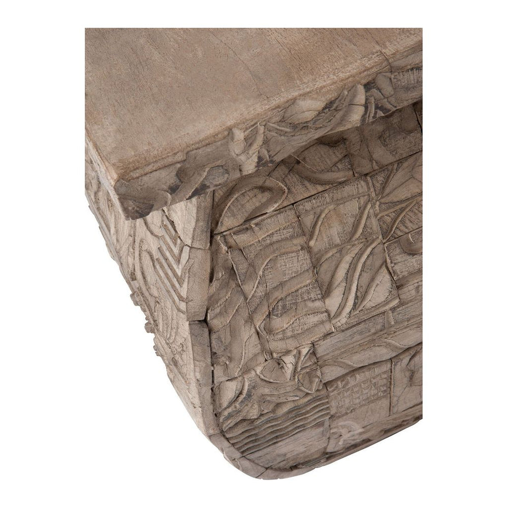Table d'appoint Bois Recyclé Grise - Designix