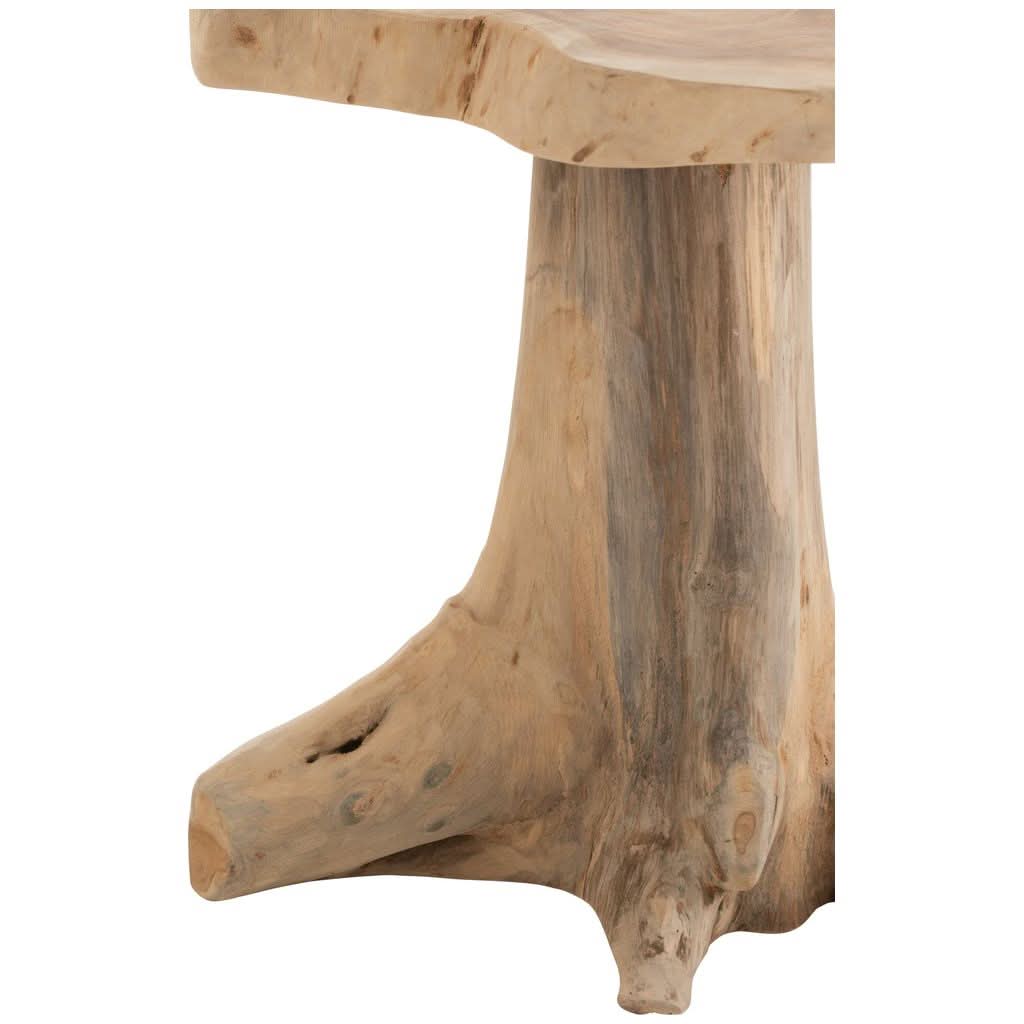Table D'Appoint Bois Teck Naturel
