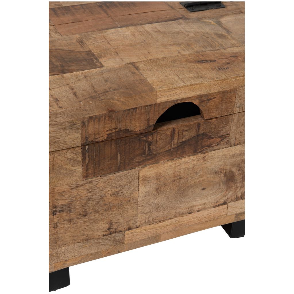 Table D'Appoint Carrée Bois Naturel - Designix