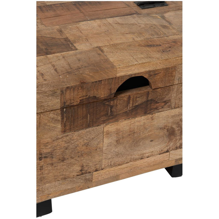Table D'Appoint Carrée Bois Naturel - Designix