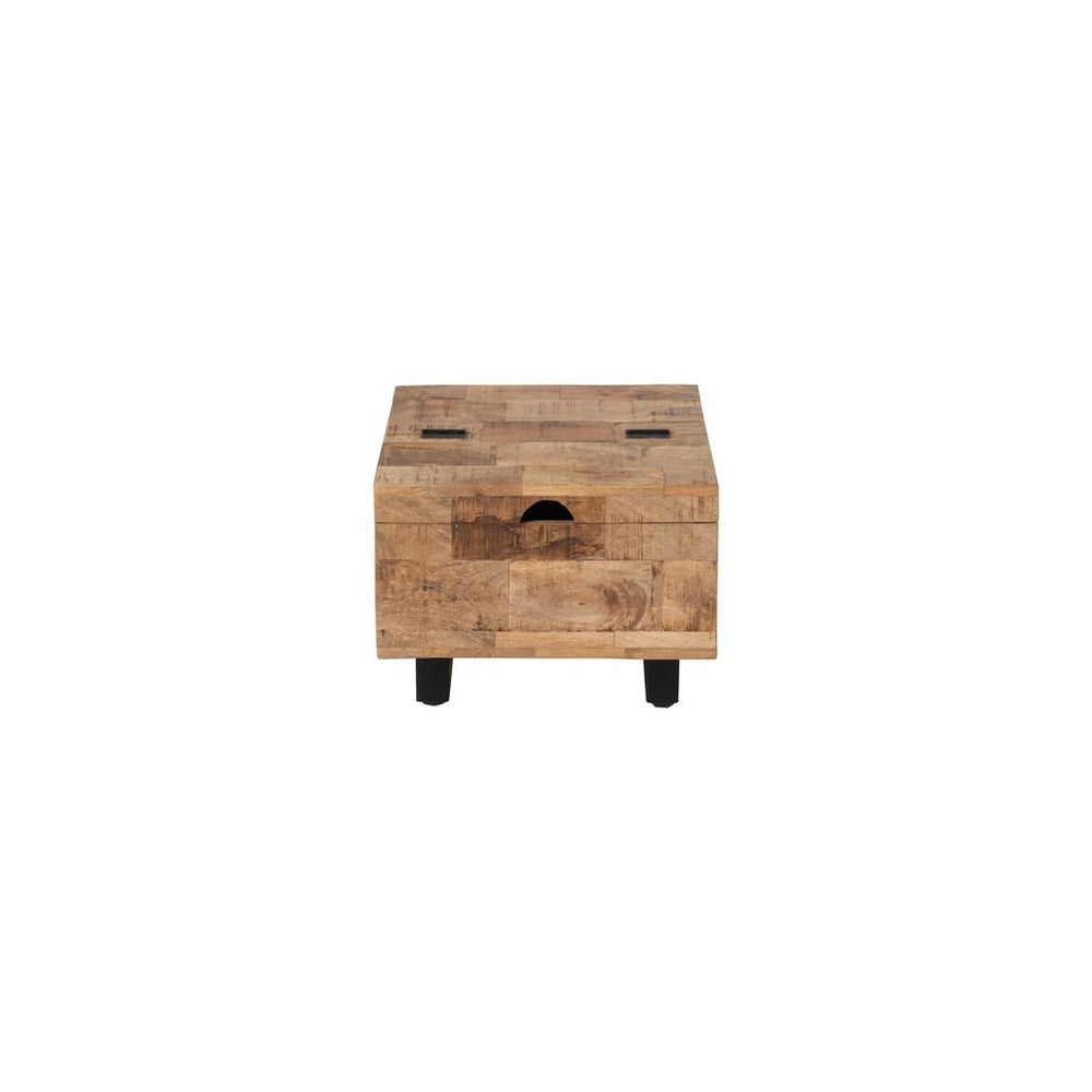 Table D'Appoint Carrée Bois Naturel - Designix