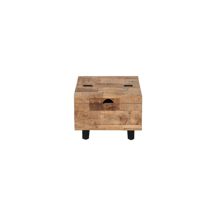Table D'Appoint Carrée Bois Naturel - Designix