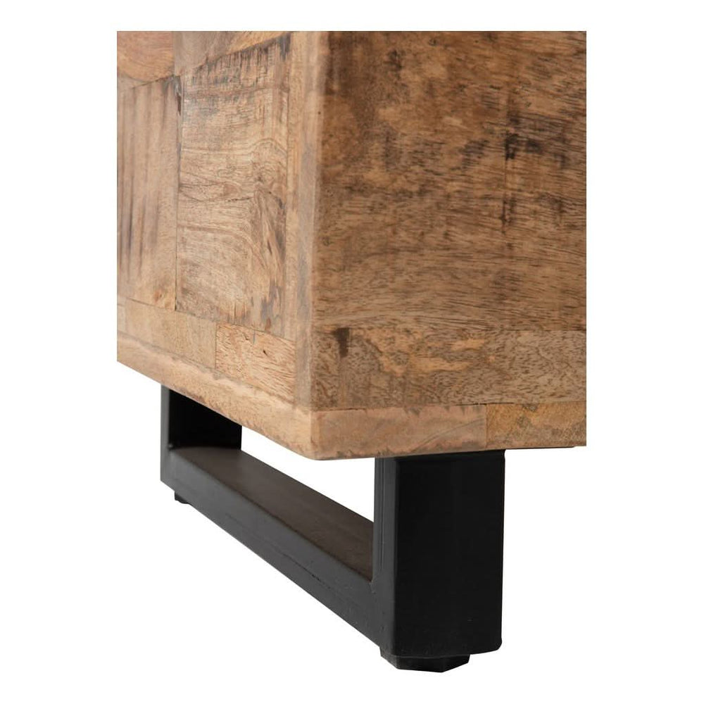 Table D'Appoint Carrée Bois Naturel - Designix