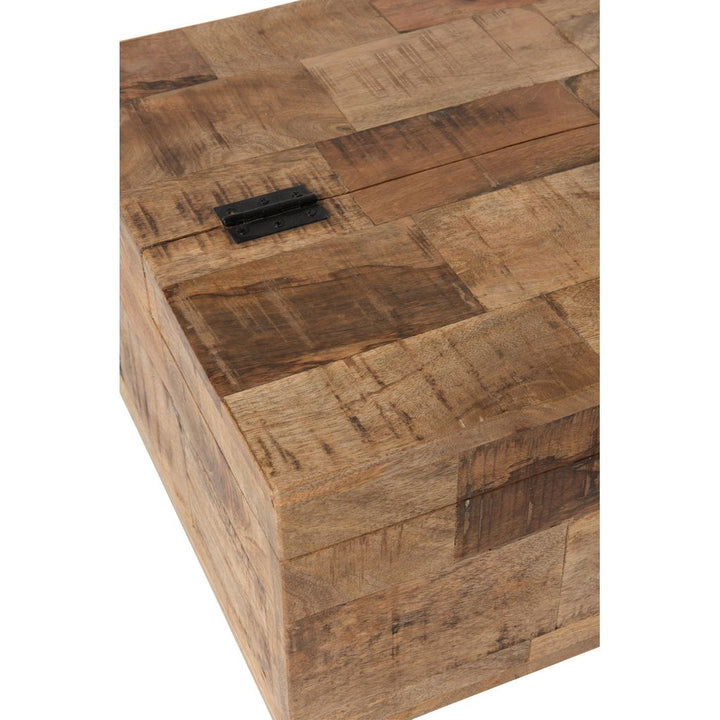 Table D'Appoint Carrée Bois Naturel - Designix