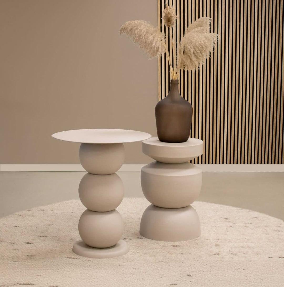 Table d'appoint en métal design contemporain, polyvalente et robuste vert | LUNA - Designix