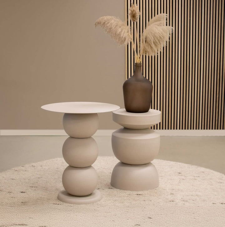 Table d'appoint en métal design contemporain, polyvalente et robuste vert | LUNA - Designix