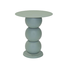 Table d'appoint en métal design contemporain, polyvalente et robuste vert | LUNA