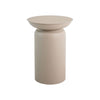 Table d'appoint en métal design moderne beige CLAY | NOVA