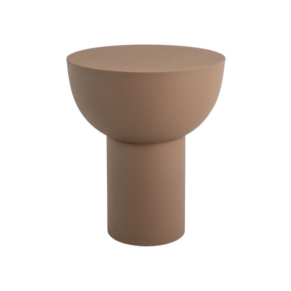 Table D'Appoint En Métal Robuste Design Moderne Brun | AURA
