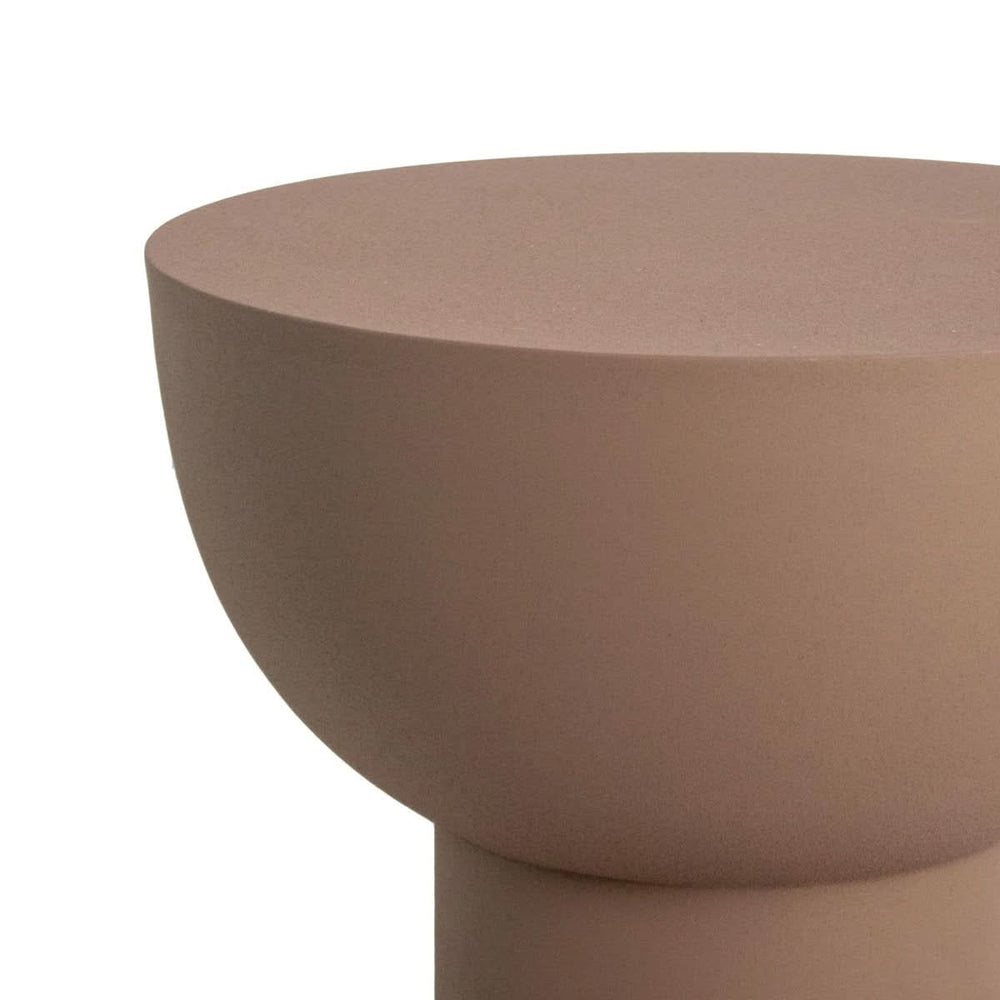 Table D'Appoint En Métal Robuste Design Moderne Brun | AURA - Designix