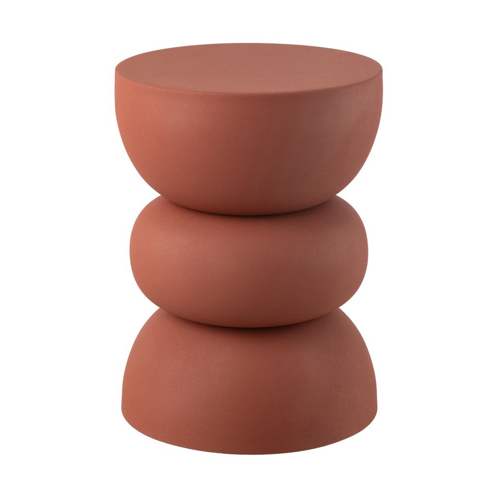 Table d'appoint Fer Rouillé Orange - Designix