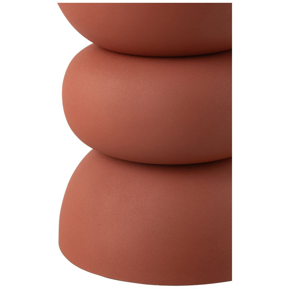 Table d'appoint Fer Rouillé Orange - Designix