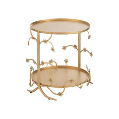 Table D'Appoint Métal Doré